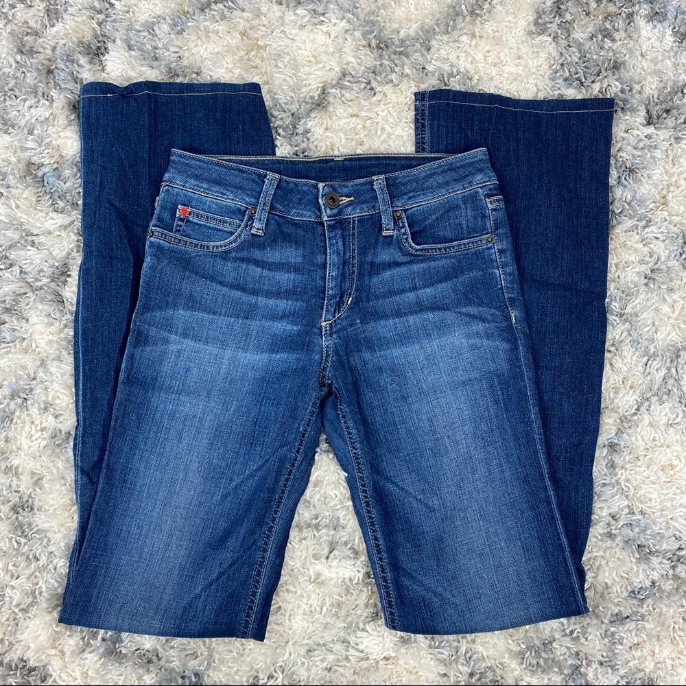 Joe's Jeans Curvy The Honey Bootcut Dark Wash Japanese Denim Mid Rise Size 26